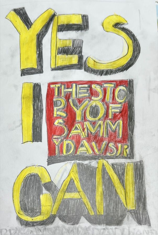 YES I CAN と描かれたレタリング作品