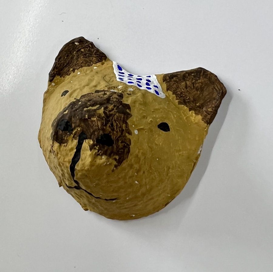クマの顔の湿気とり